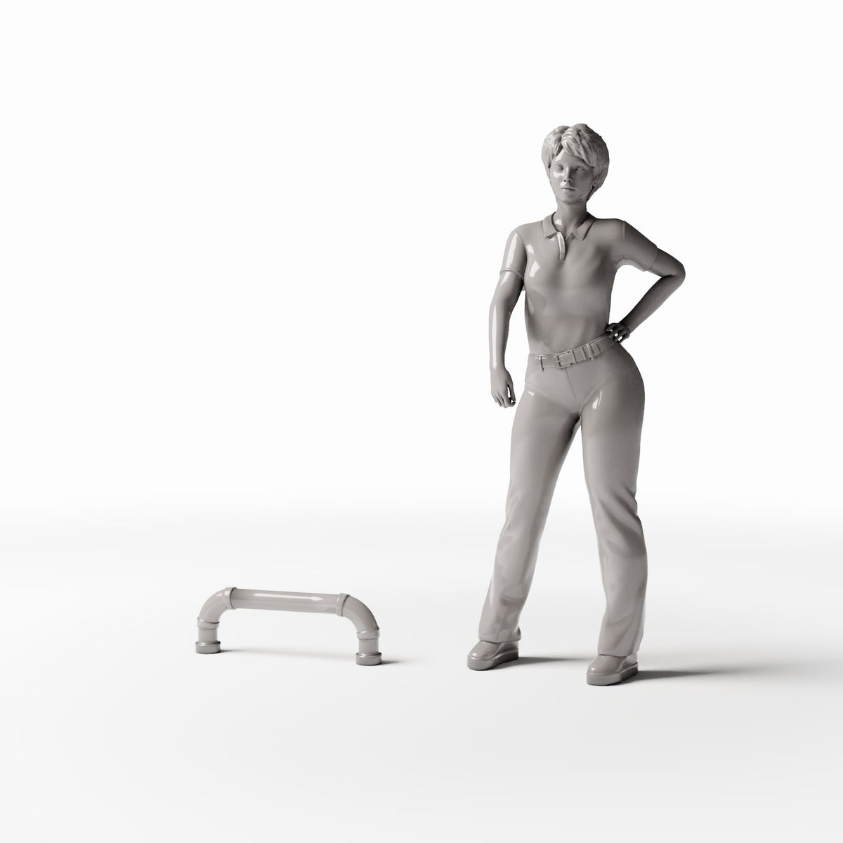 Productfoto diorama en modelbouw 1: Dioramainfrastructuur: U-vormig buissegment (Ref. 896D)