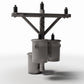 Productfoto diorama en modelbouw 3: Dioramainfrastructuur: betonnen elektriciteitsmast met drie transformatoren (Ref. 910D)