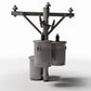 Productfoto diorama en modelbouw 3: Dioramainfrastructuur: Betonnen elektriciteitsmast met drie transformatoren (Ref. 923D)