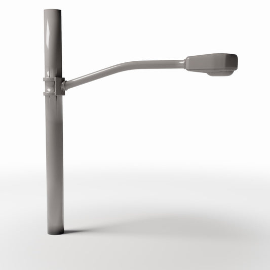 Productfoto diorama en modelbouw 0: Dioramastraat: straatlantaarn met ronde betonnen mast (Ref. 925D)