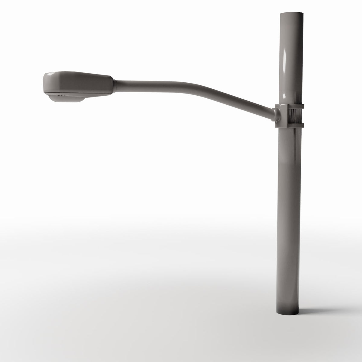 Productfoto diorama en modelbouw 3: Dioramastraat: straatlantaarn met ronde betonnen mast (Ref. 925D)