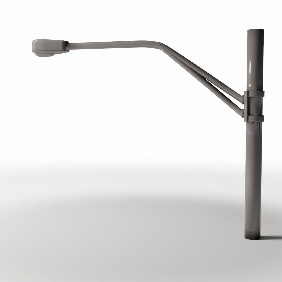Productfoto diorama en modelbouw 0: Straatdiorama: betonnen straatlantaarn met lange arm (Ref. 926D)