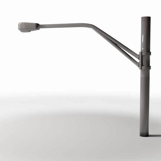 Productfoto diorama en modelbouw 0: Straatdiorama: betonnen straatlantaarn met lange arm (Ref. 926D)