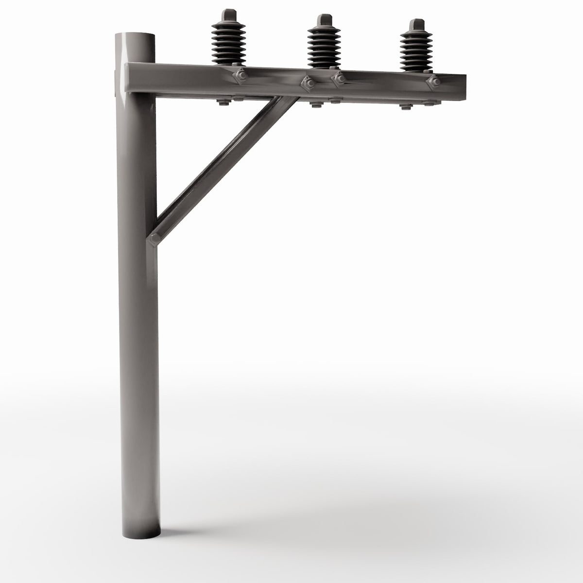 Productfoto diorama en modelbouw 3: Diorama-infrastructuur: elektriciteitsmast met 3 isolatoren (Ref. 933D)