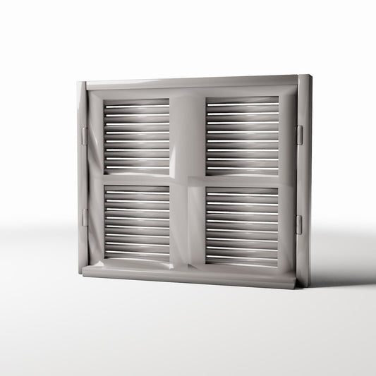 Productfoto diorama en modelbouw 0: Dioramagebouw: rustiek raam met luiken (Ref. 973D)