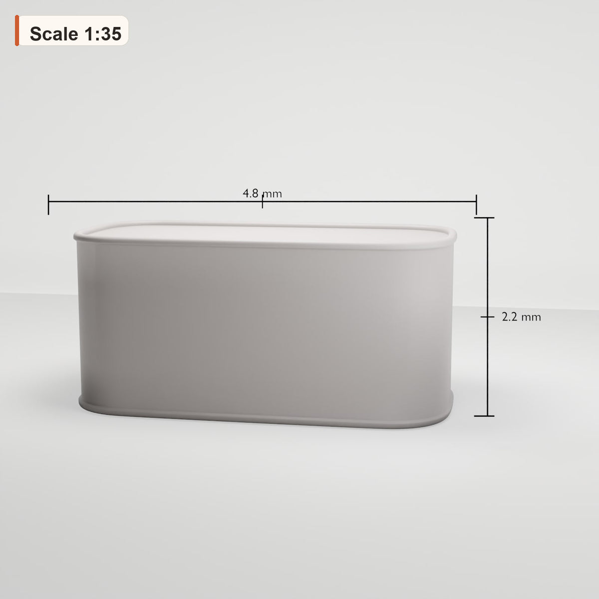 MyPortal 97 1: Diorama Lager & Markt: Rechteckige Aluminiumdose (Ref. 97D)