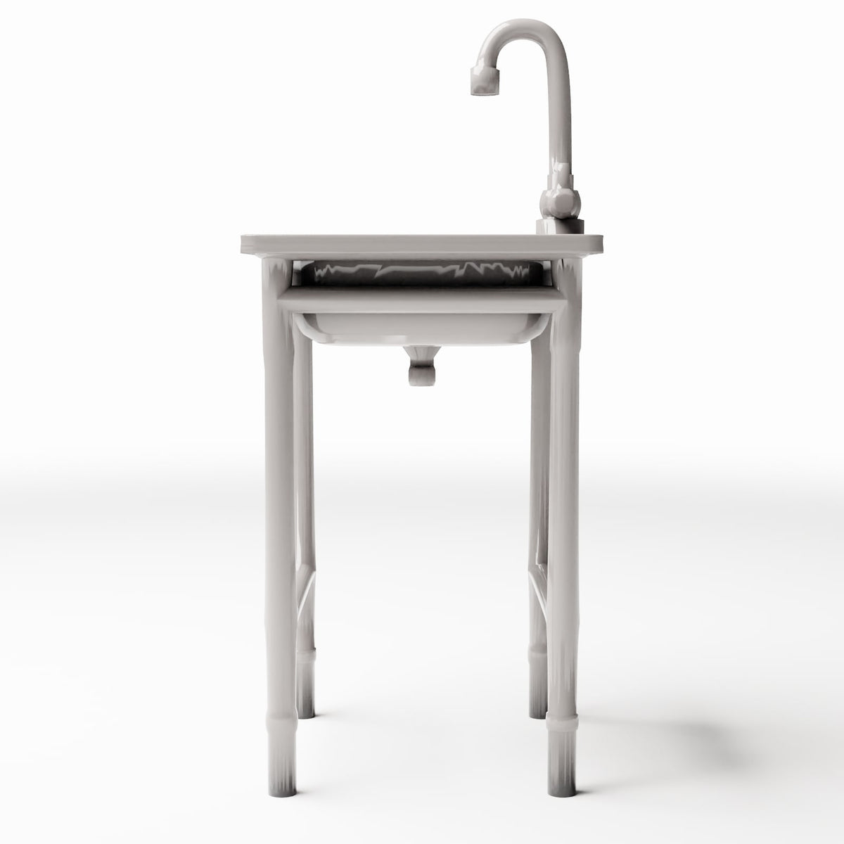 Productfoto diorama en modelbouw 2: Dioramabadkamer: vrijstaande wastafel (Ref. 981D)