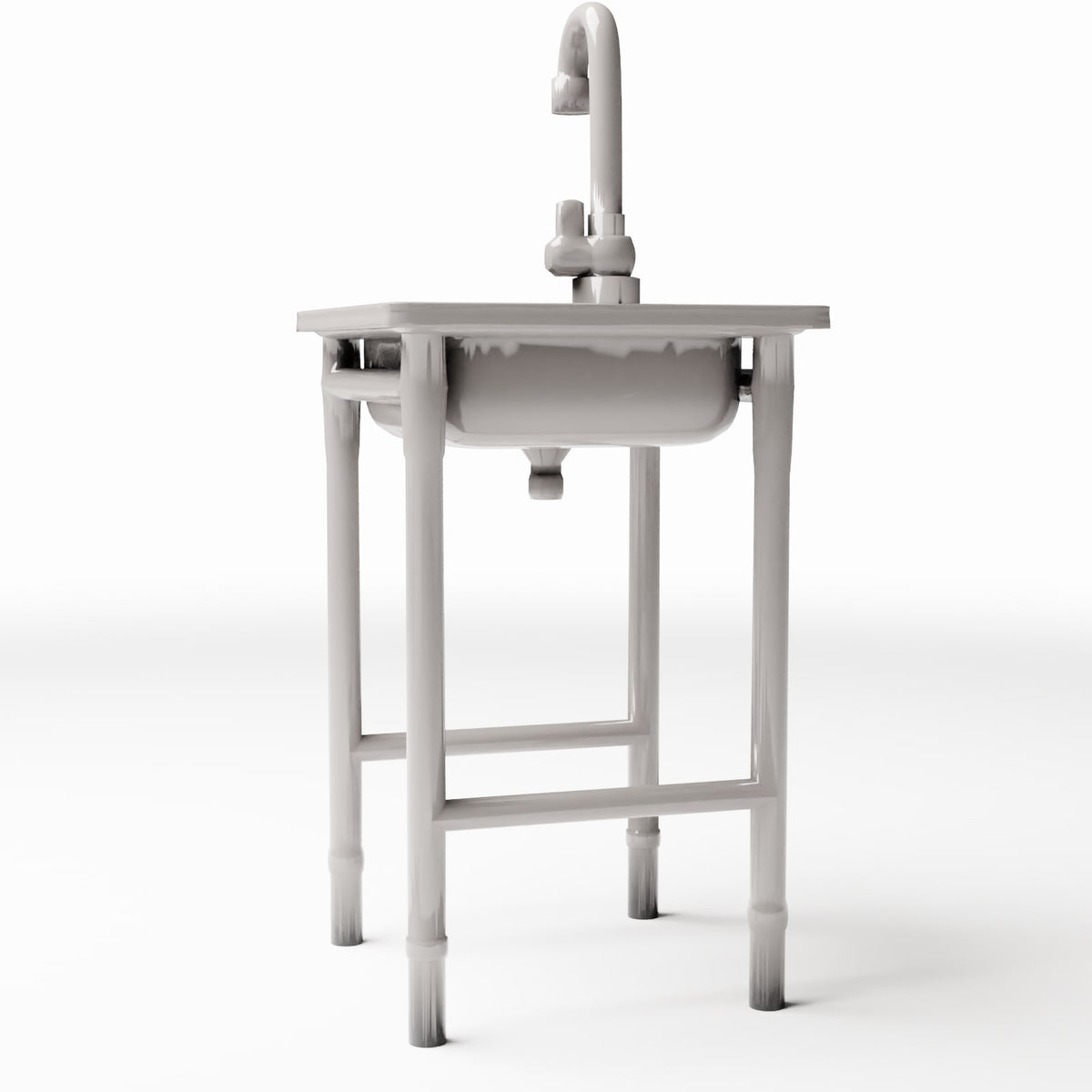 Productfoto diorama en modelbouw 3: Dioramabadkamer: vrijstaande wastafel (Ref. 981D)