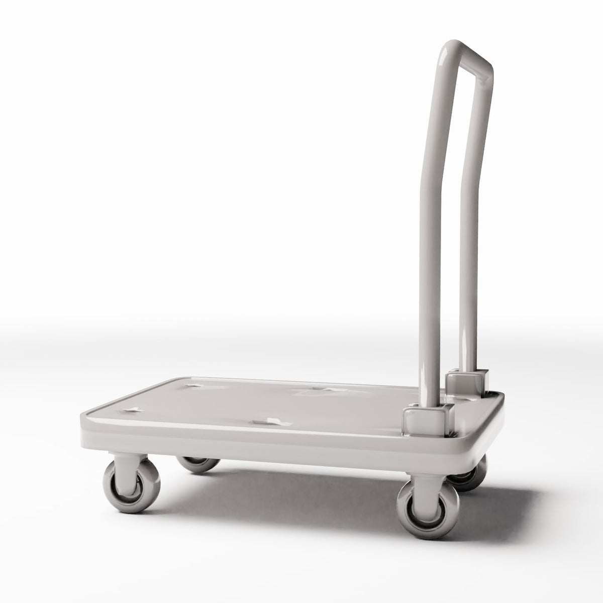 Productfoto diorama en modelbouw 0: Magazijndiorama: kleine platformwagen met duwbeugel (Ref. 982D)