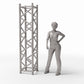 Productfoto diorama en modelbouw 1: Dioramaonderdelen: vierkante podiumtruss-toren (Ref. 989D)