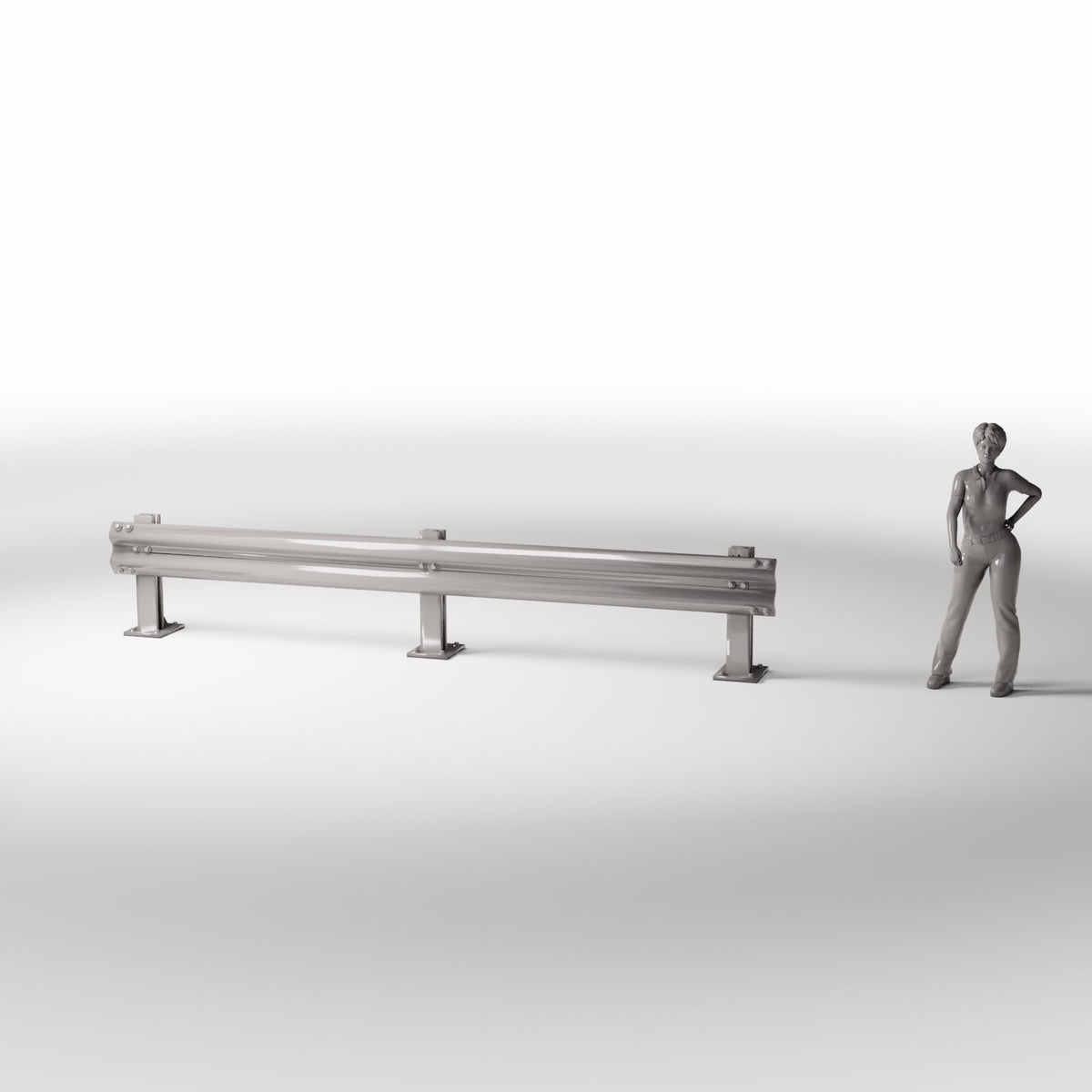 Productfoto diorama en modelbouw 1: Straatdiorama: vangrail voor de wegberm (Ref. 999D)
