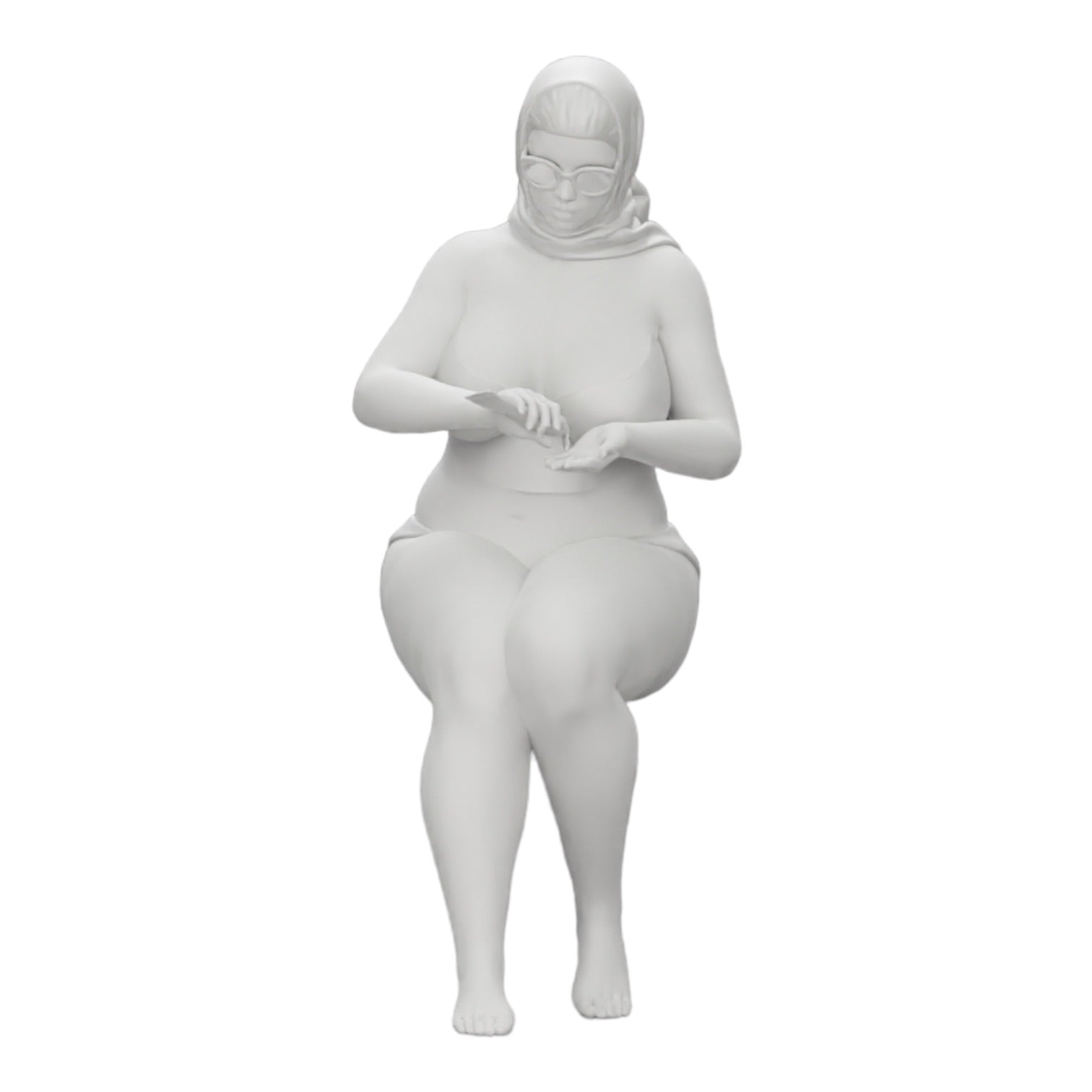 Diorama modelbouw productfoto 0: Sexy vrouw in bikini en zonnebril met zonnebrandcrème op het strand (Ref Nr. A9)