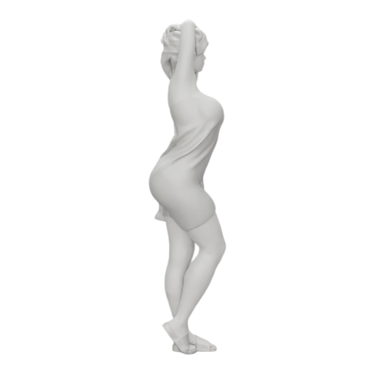 Diorama modelbouw productfoto 0: Sexy vrouw na de douche met badjas en handdoek (Ref Nr. A10)