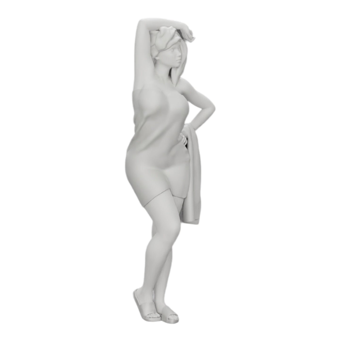 Diorama modelbouw productfoto 0: Sexy vrouw na de douche met badjas en handdoek (Ref Nr. A10)