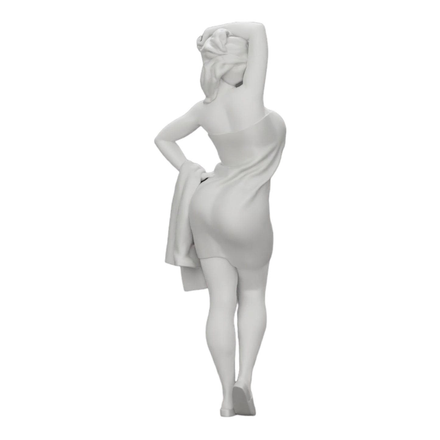 Diorama modelbouw productfoto 0: Sexy vrouw na de douche met badjas en handdoek (Ref Nr. A10)