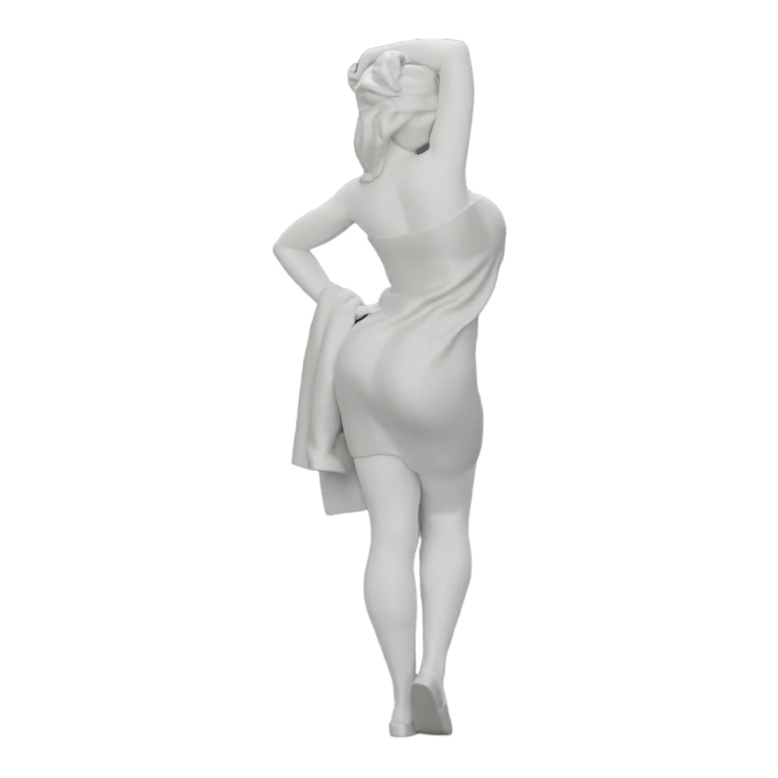 Diorama modelbouw productfoto 0: Sexy vrouw na de douche met badjas en handdoek (Ref Nr. A10)