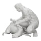 Diorama modelbouw productfoto 0: Knielende man aait zijn liggende hond (Ref Nr. A20)