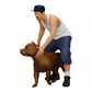 Diorama modelbouw productfoto 0: Gangster-Homie met pet en Pitbull hond (Ref Nr. A22)