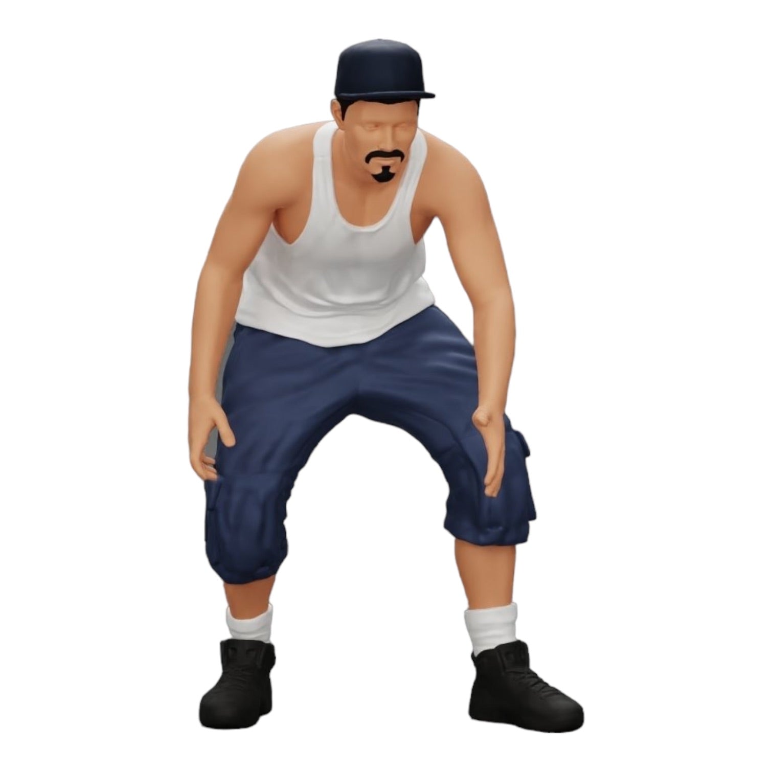 Diorama modelbouw productfoto 0: Gangster-Homie met pet en Pitbull hond (Ref Nr. A22)