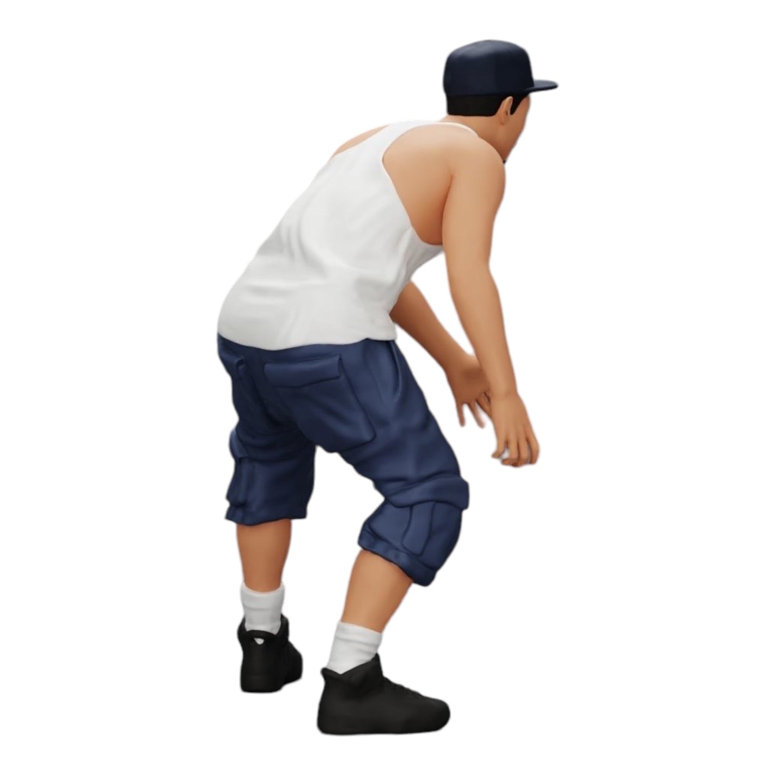 Diorama modelbouw productfoto 0: Gangster-Homie met pet en Pitbull hond (Ref Nr. A22)