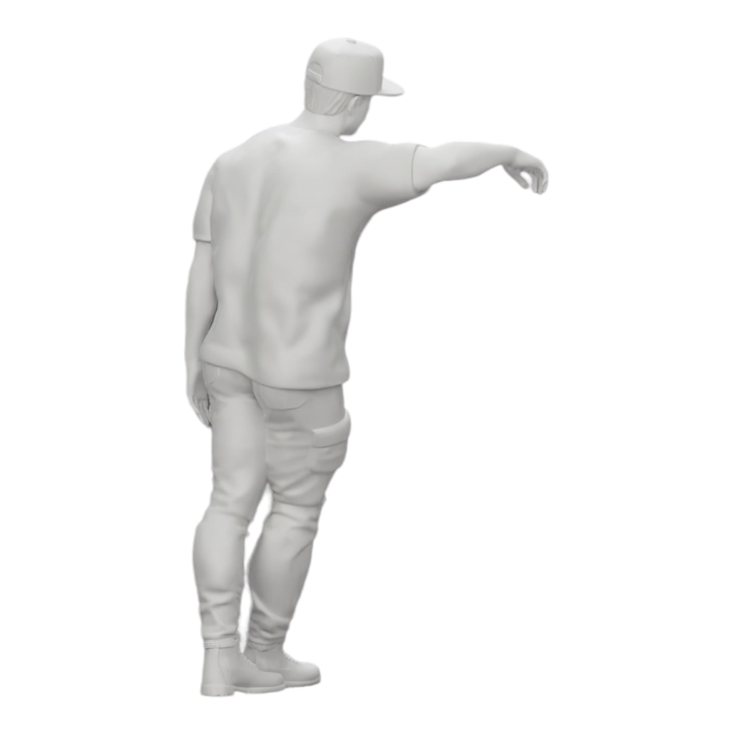 Diorama modelbouw productfoto 0: Gangster met hoed leunt tegen muur (Ref Nr. A23)