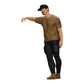 Diorama modelbouw productfoto 0: Gangster met hoed leunt tegen muur (Ref Nr. A23)