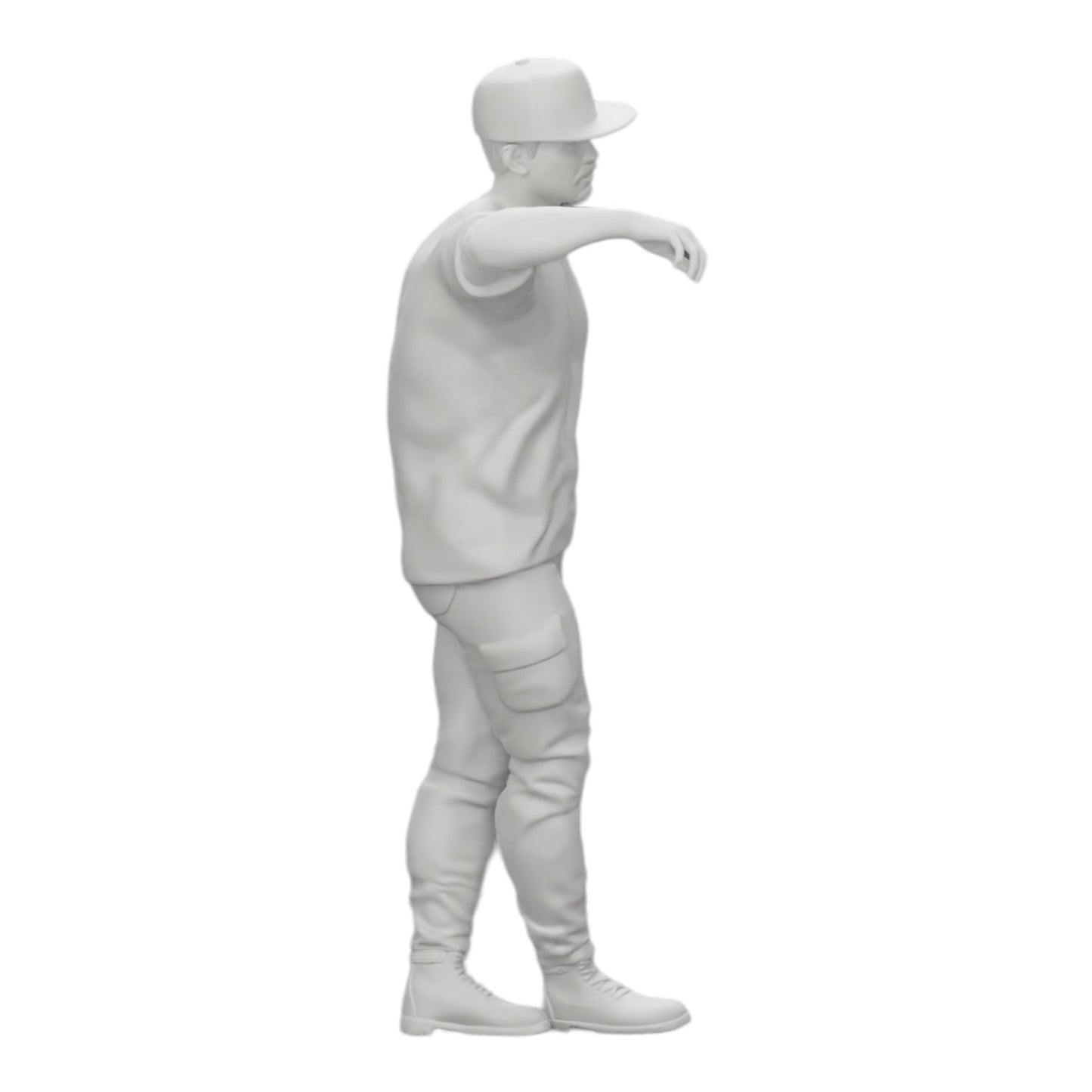Diorama modelbouw productfoto 0: Gangster met hoed leunt tegen muur (Ref Nr. A23)