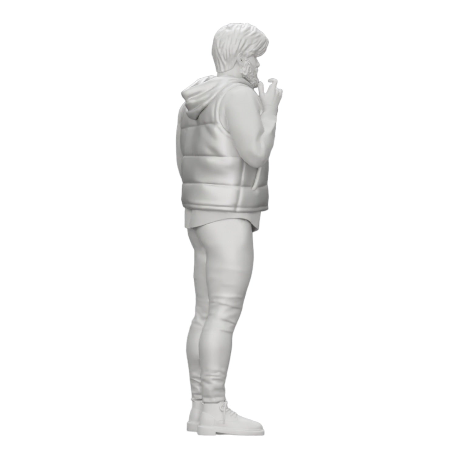 Diorama Modellbau Produktfoto 0: Mann mit Bart und Jacke steht selbstbewusst da (Ref Nr. A24)