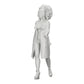 Diorama modelbouw productfoto 0: Modieuze vrouw met krullend haar in lange, open mantel wandelt (Ref Nr. A40)