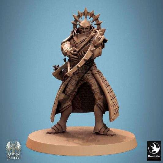 Produktfoto Tabletop 28mm Lord of the Print (LotP) 0: Tabletop Miniatur: Ordensritter Paladin, Armbrustschütze Bastion Archer - Elitewächter und Champion mit schwerer Armbrust (24_09_C5)