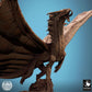 Productfoto Tabletop 28mm Lord of the Print (LotP) 3: Fantasy Figuur: Gouden Draak - legendarisch vliegend beest in dynamische vliegpose met uitgespreide vleugels, Wyvern/Lindwurm, Baasmonster (24_11_A1)