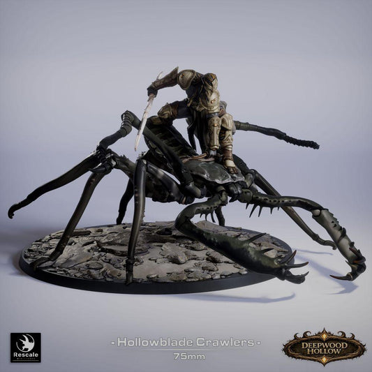 Productfoto Tabletop 28mm Lord of the Print (LotP) 0: Tabletop Miniatuur: Schorpioenrijder / Insectenrijder - lichte cavalerie-assassin met gebogen kling (26_03_F4)