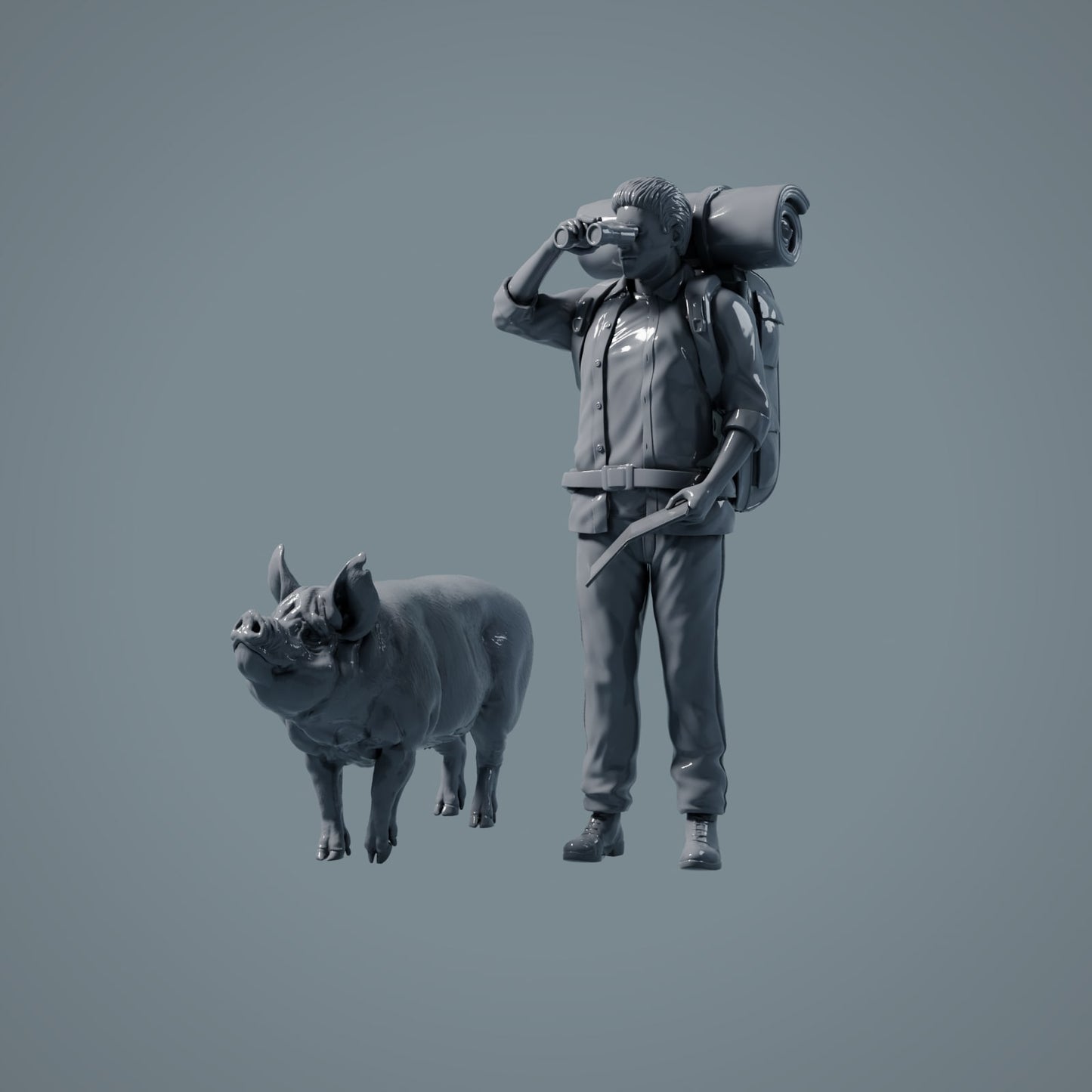 Boerderij Dier Figuren: Eber - Berkshire Pig (a039)