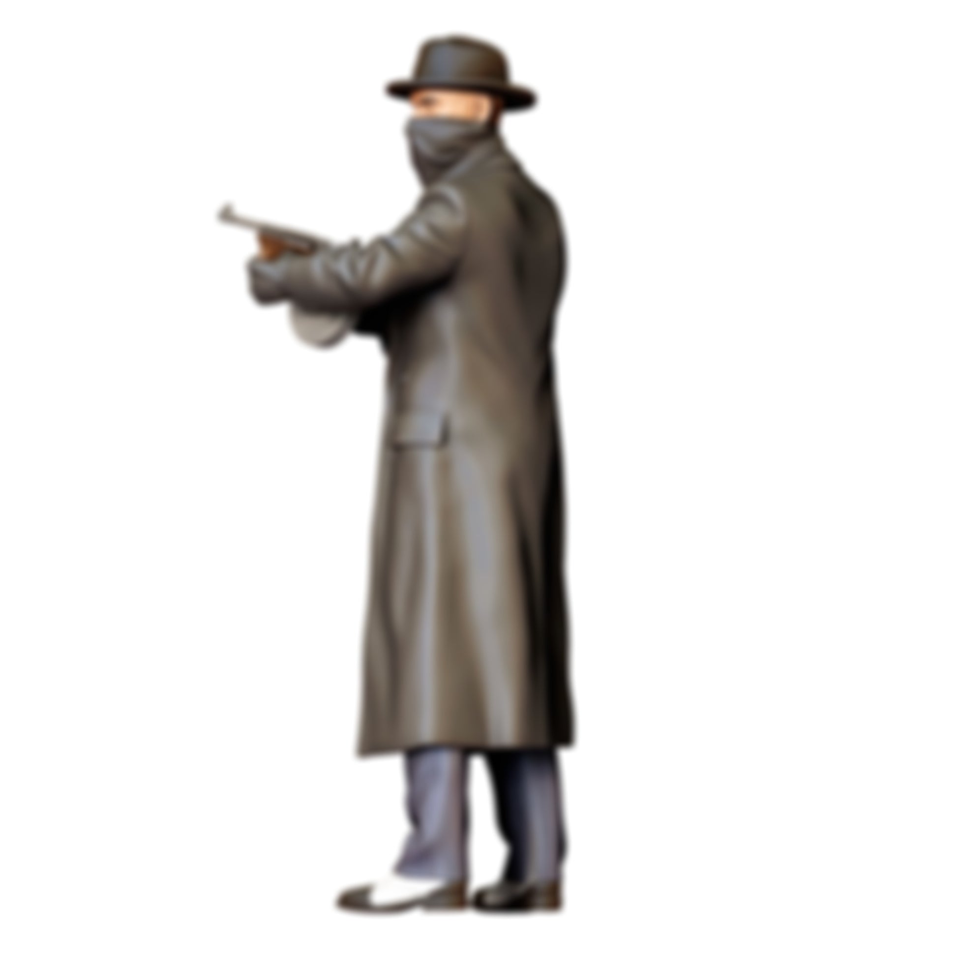 3DP Miniatures 9: Sitzende Figur: Person im Rollstuhl mit erhobener Hand (Ref. Nr. 454)