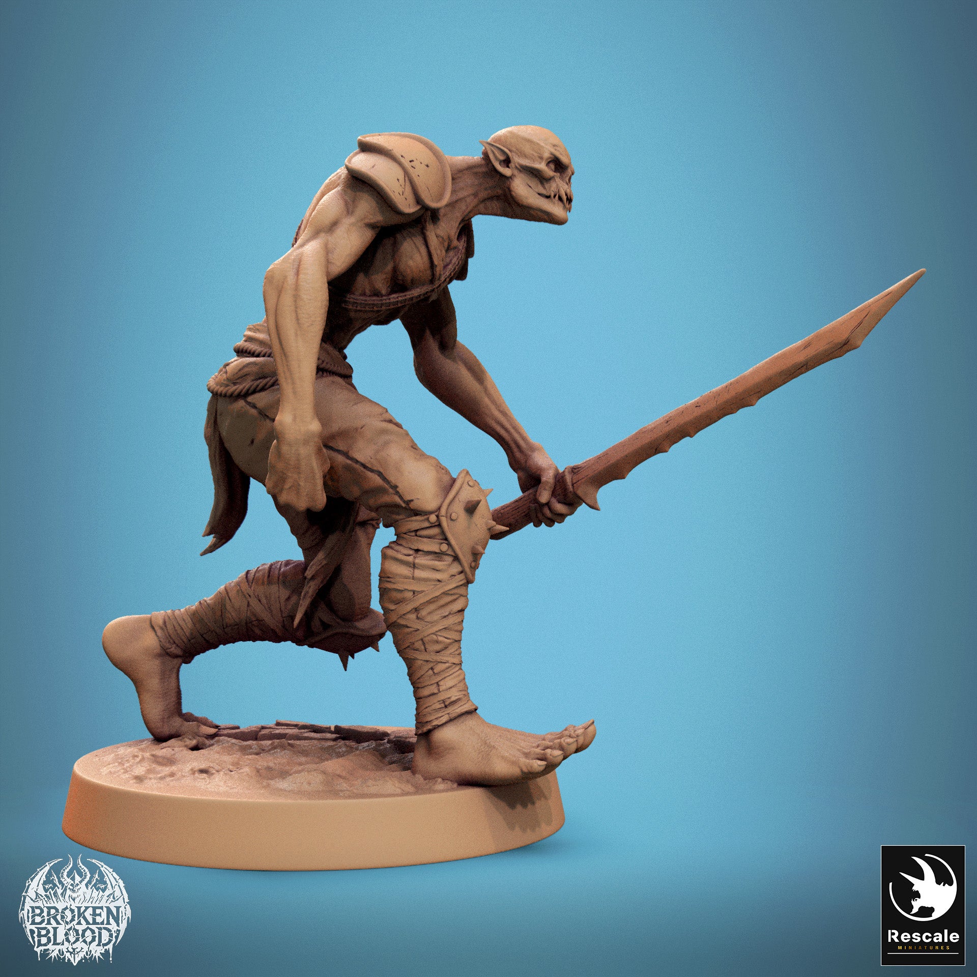 Productfoto Tabletop 28mm Lord of the Print (LotP) 1: C33 ghoul ravager wandelwonder (24_11_C33)