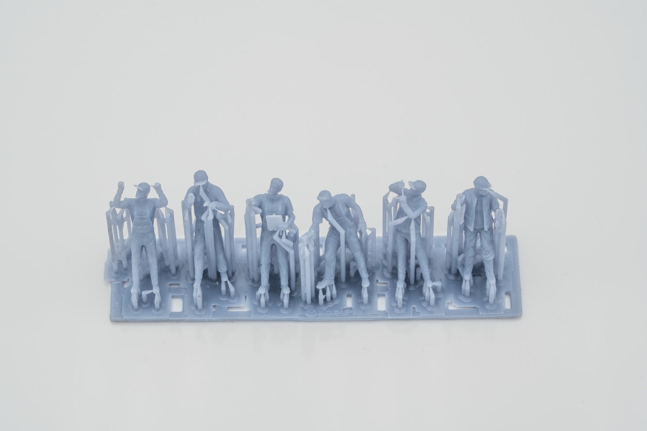 Productfoto Figuur H0, 1:72 - 0: Schroef/ Mechaniker Figuren Set (6 Figuren):