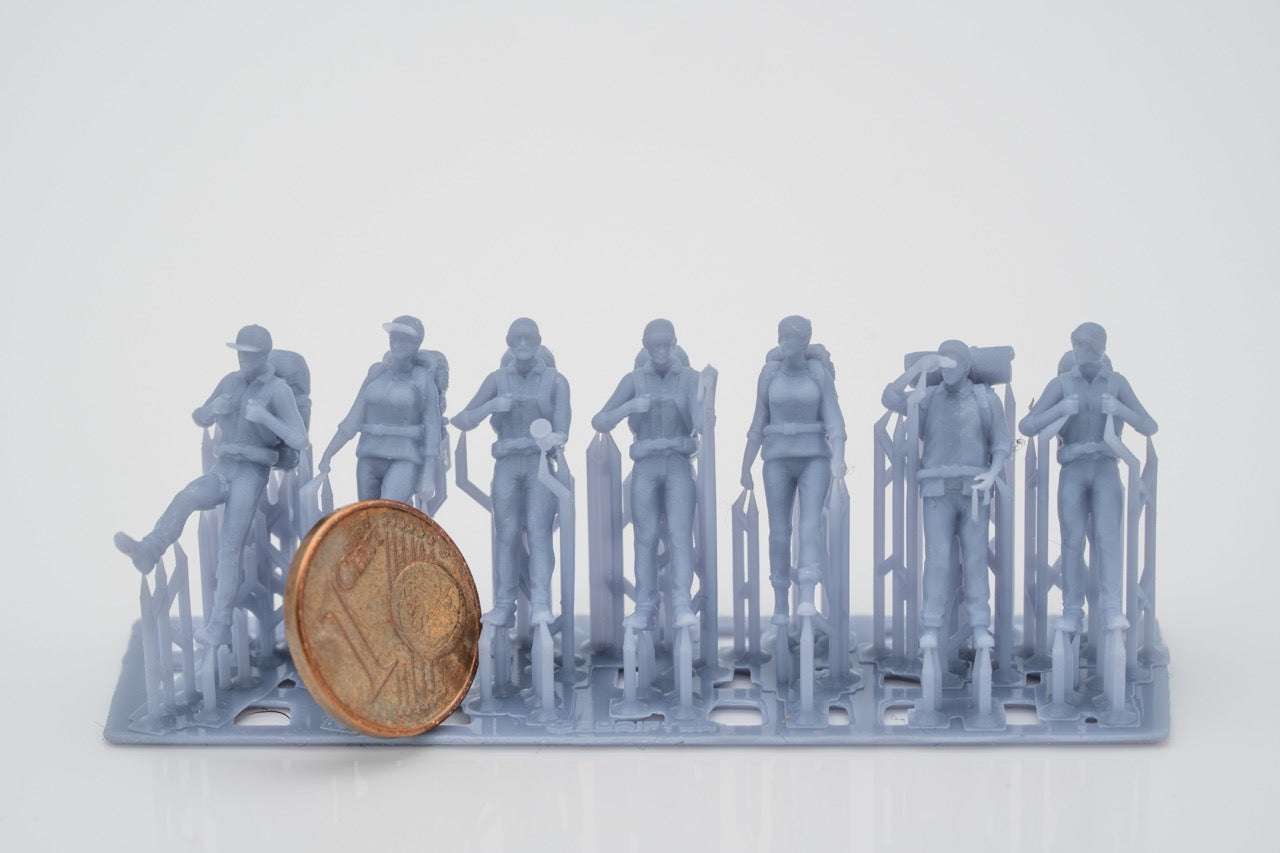 Productfoto Figuur H0, 1:72 - 0: Wanderer Figuren Set