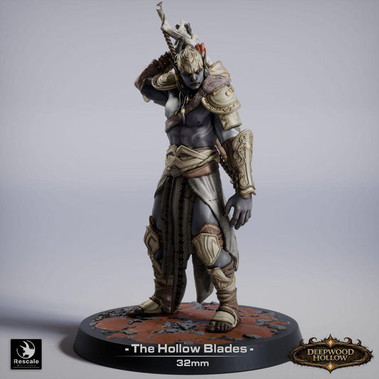Productfoto Tabletop 28mm Lord of the Print (LotP) 0: Tabletop Miniatuur: Donkere Elf Boogschutter / Dark Elf Archer in staande schutterspose (26_03_G7)