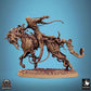 Productfoto Tabletop 28mm Lord of the Print (LotP) 0: Tabletop Miniatuur: Donkere Ridder te Paard, Dodenridder met Lange Zwaard, Ondode Cavalerie op Schrikpaard in Stormaanval (24_10_C1)