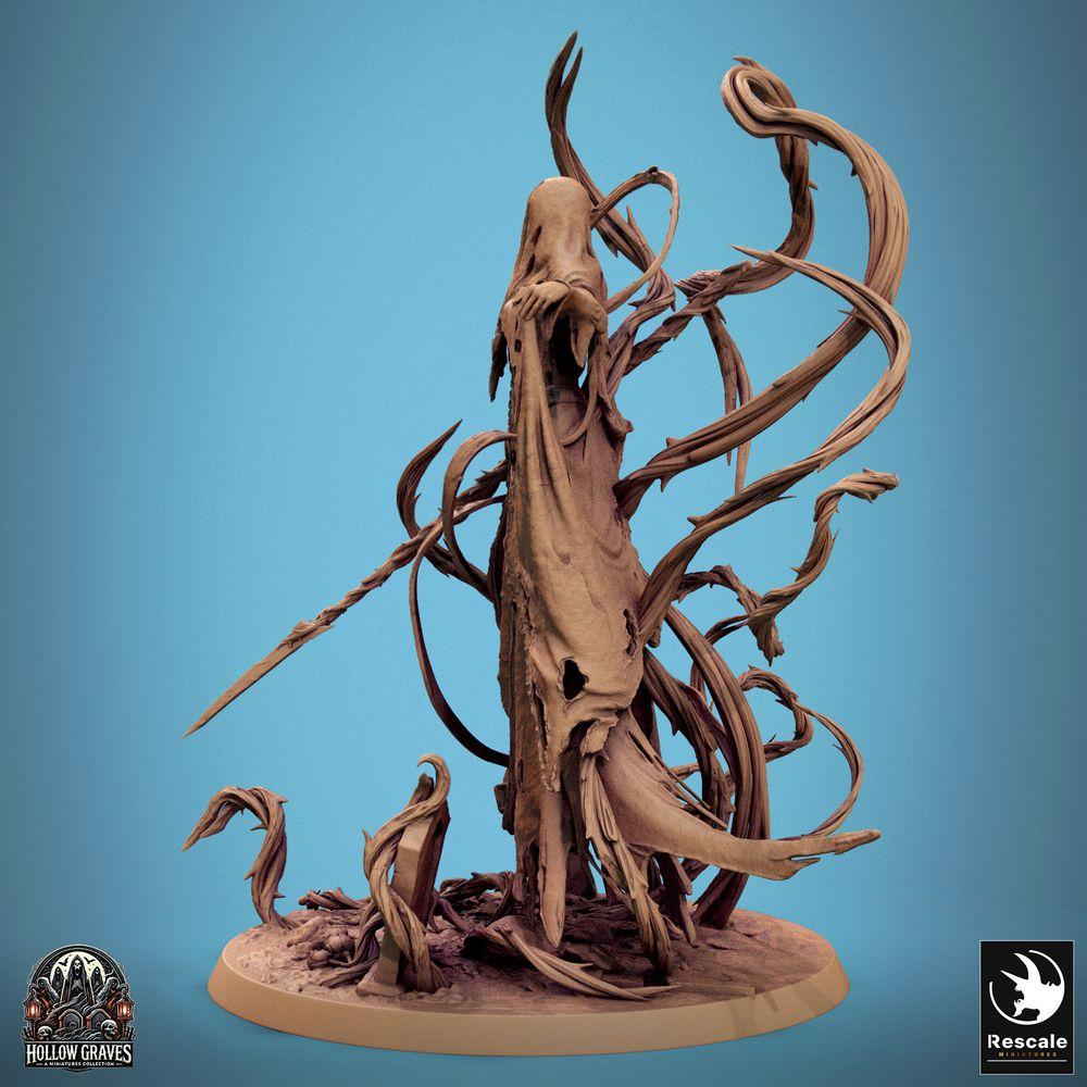 Productfoto Tabletop 28mm Lord of the Print (LotP) 0: Tabletop Miniatuur: Wraakzuchtige Banshee / Wraith - ondode tovenares met doornenwapen (24_10_H)