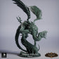 Productfoto Tabletop 28mm Lord of the Print (LotP) 0: Tabletop Miniatuur: Gier Demon / Hollow Vulture - vliegende Chimera, schrikvogel in duikvlucht met klauwen, gescheurde vleugels en zweepstaart (26_03_D1)