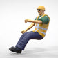 Produktfoto  0: Bauarbeiter Fahrer - Mit Helm und Sonnenbrille - Im Fahrzeug