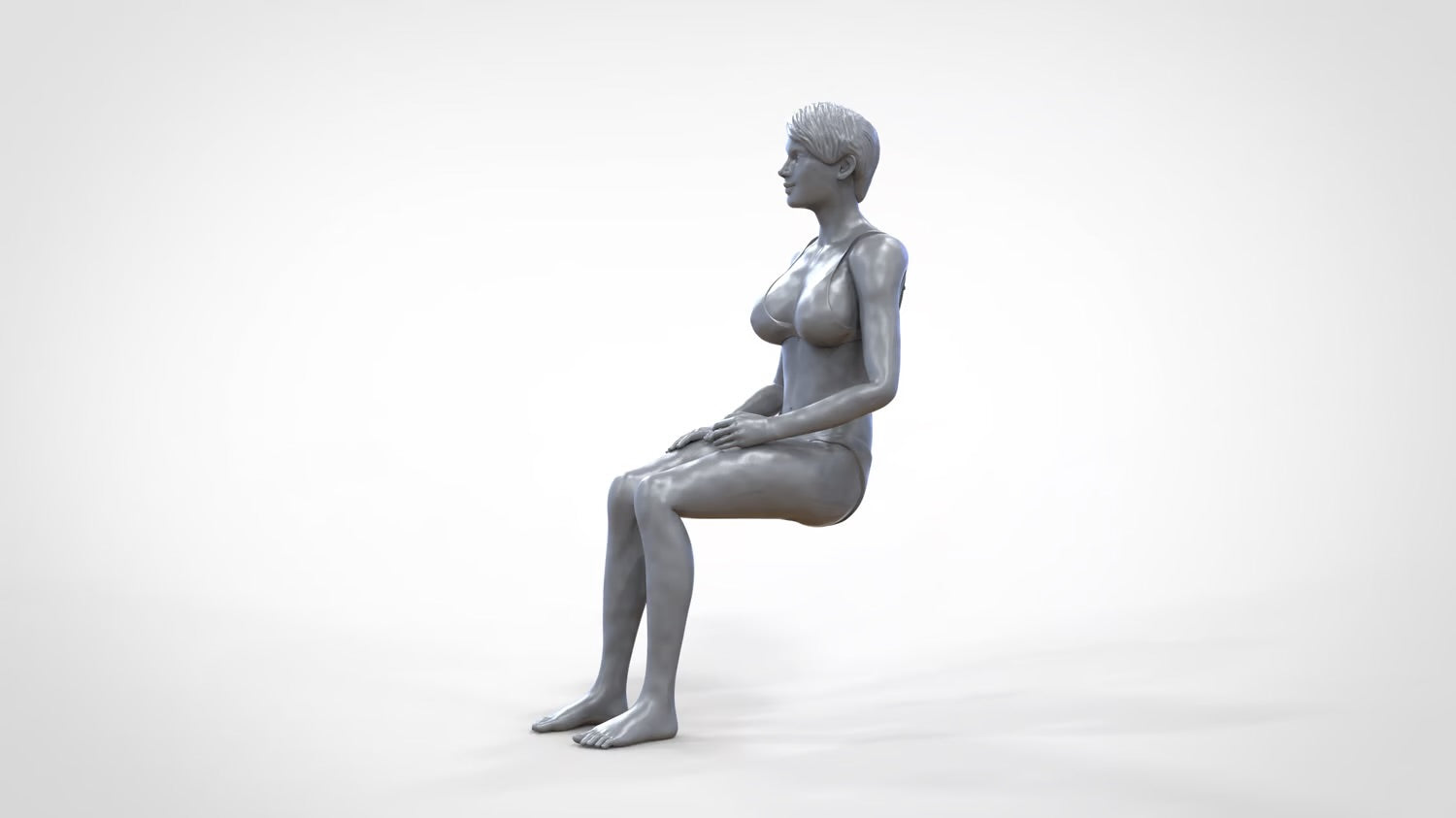 Productfoto 0: Vrouw in bikini - zittend