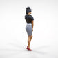 Produktfoto  0: Frau mit Rock und Bluse