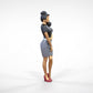 Produktfoto  0: Frau mit Rock und Bluse