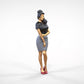 Produktfoto  0: Frau mit Rock und Bluse