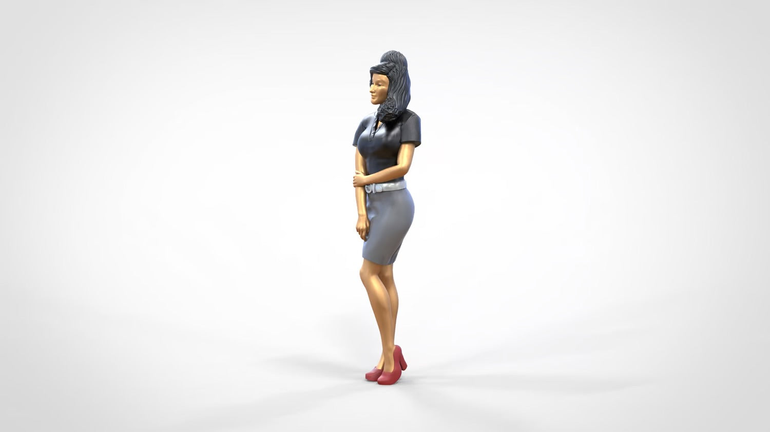 Produktfoto  0: Frau mit Rock und Bluse
