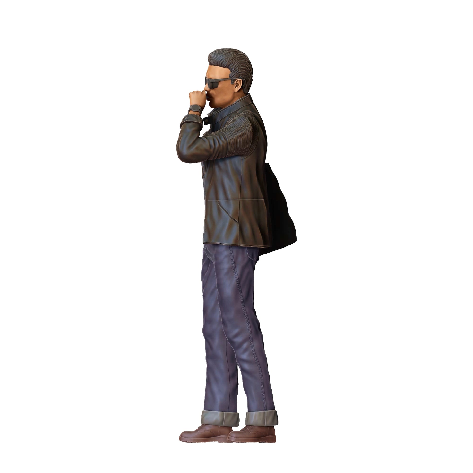 Productfoto 0: Man in leren jack - Rockabilly stijl Rock n Roll