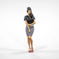Produktfoto  0: Frau mit Rock und Bluse