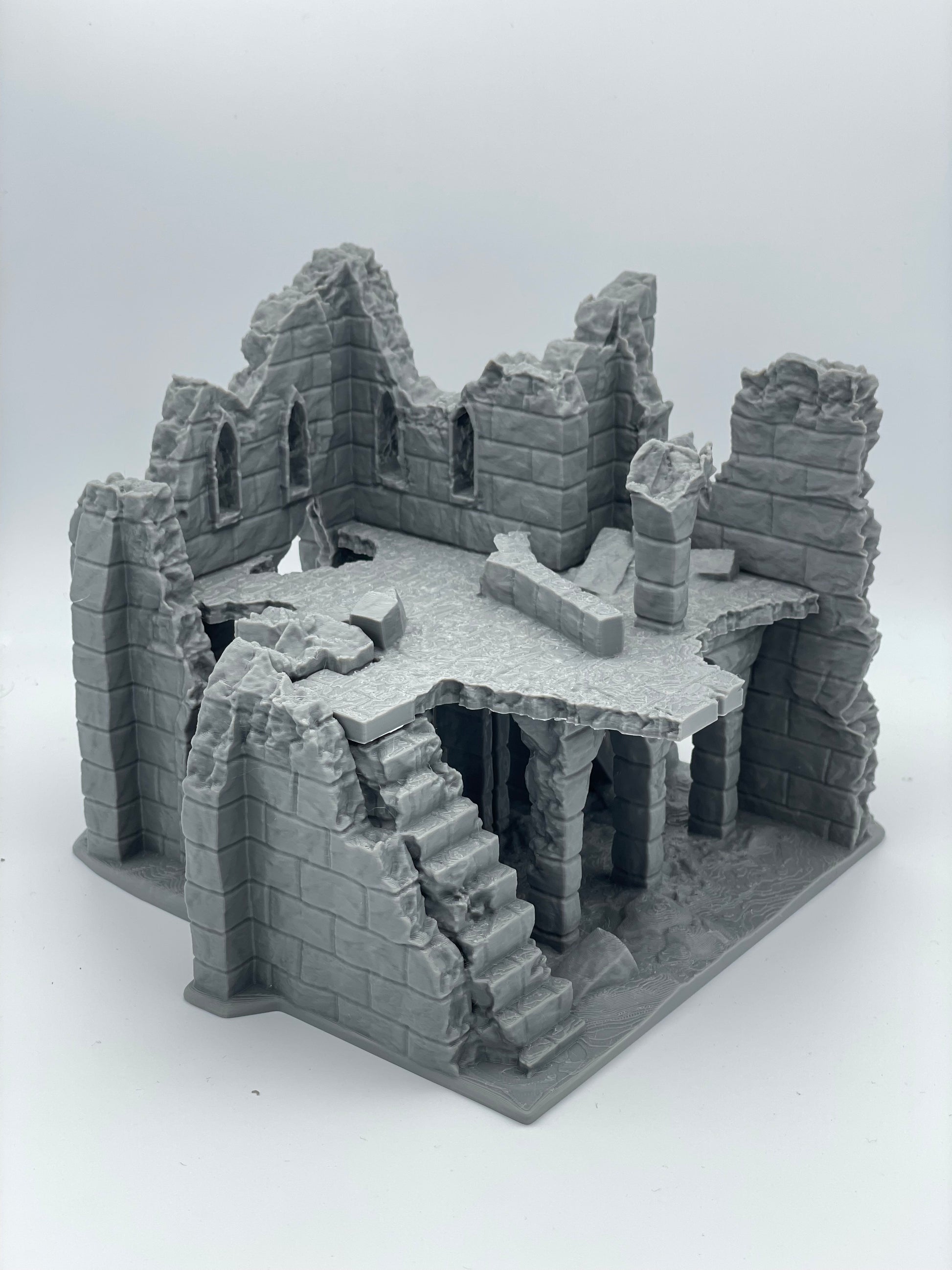 Produktfoto Tabletop 28mm The Printing Goes Ever On (TPGEO)  0: Ruine E - Trümmer einer mittelalterlichen Stadt - Zerstörtes Haus
